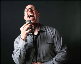 man with mic
